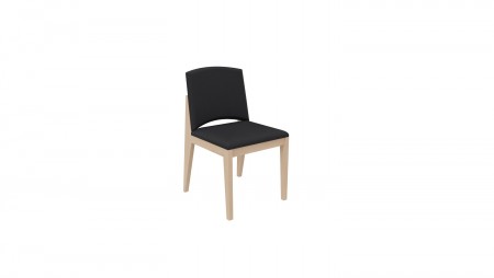 Chaise rembourrée 4 pieds Soline